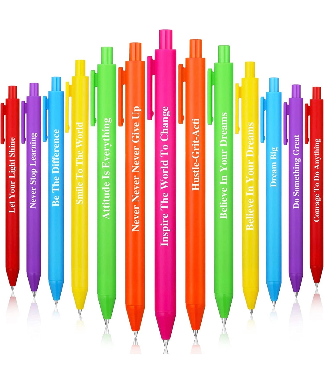 Pen with motivation quotes