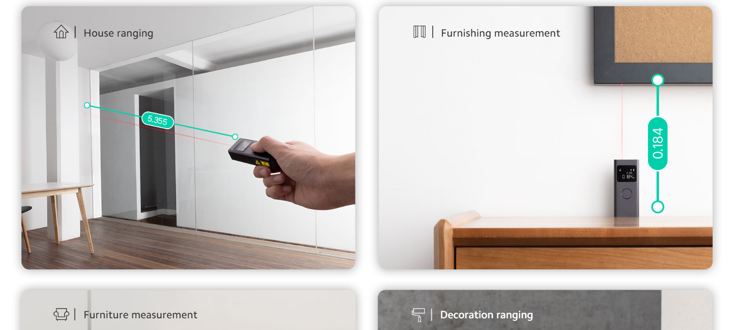 xiaomi laser meter متر الكتروني ذكي