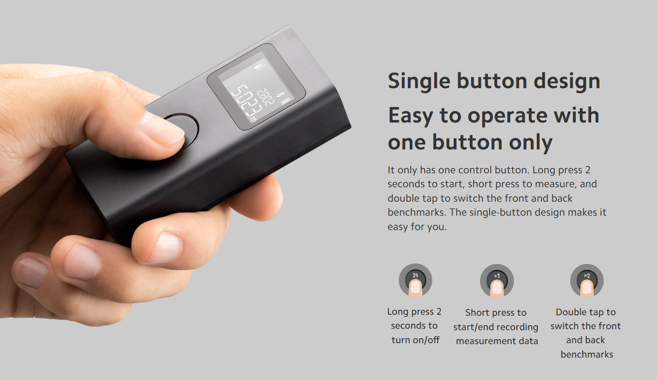 xiaomi laser meter متر الكتروني ذكي
